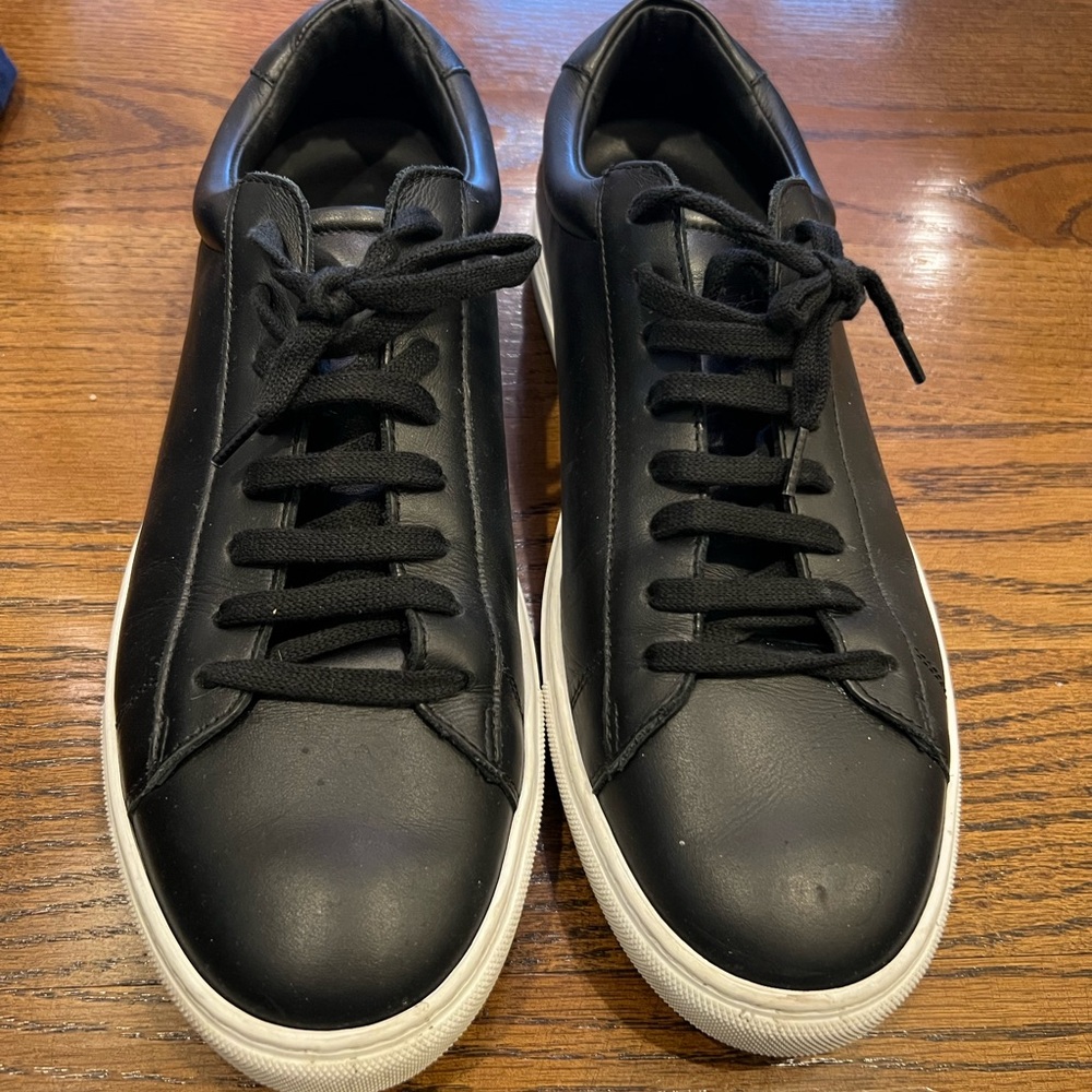 Oliver Cabell Black Leather Sneakers - 9